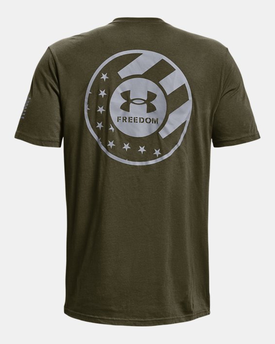 Men's UA Freedom Flag Bold T-Shirt, Green, pdpMainDesktop image number 5